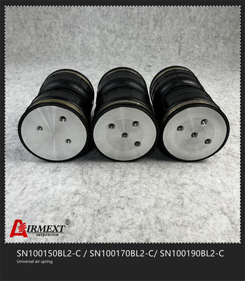 Double Convoluted Rubber Airbag Shock Absorber SN100170BL2-C